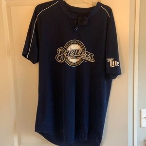 Milwaukee Brewers Jersey-Type Shirt - Large